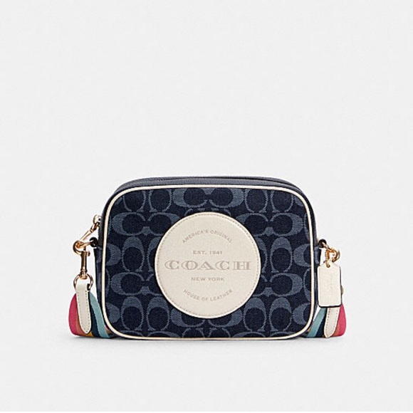 Coach Handbags - Coach Dempsey Camera Bag In Signature Jacquard